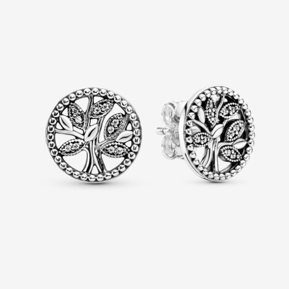 Sparkling Family Tree Stud Earrings Pandora Australia